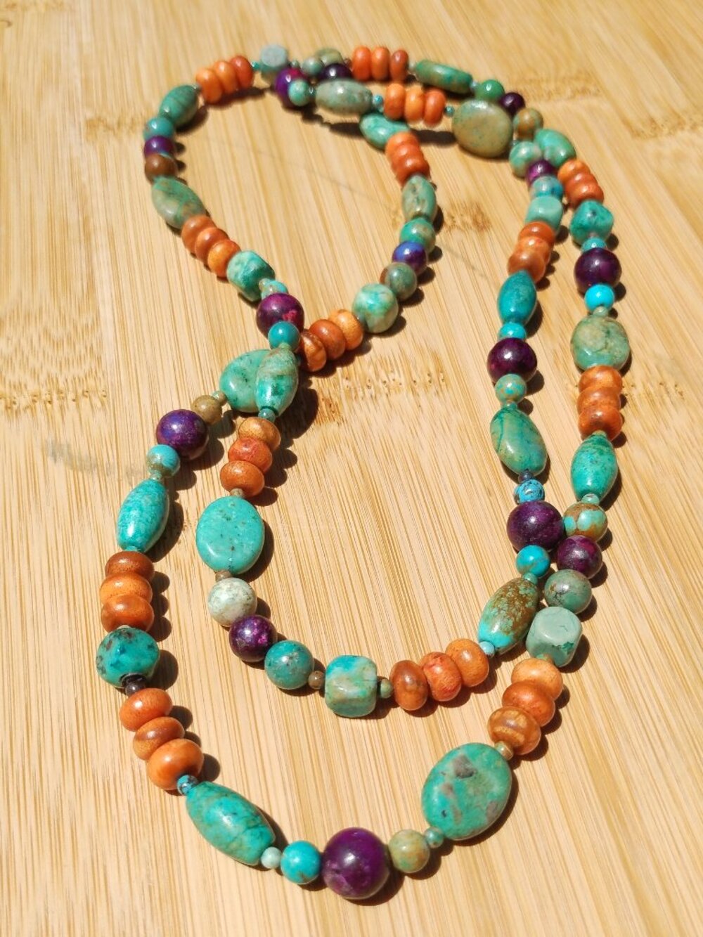 Jay King DTR multicolor Turquoise coral endless necklace southwestern such a fu